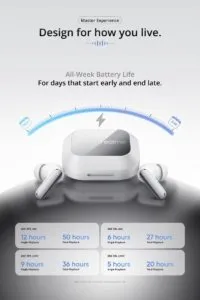 Realme Buds Air 8 Pro - автономность