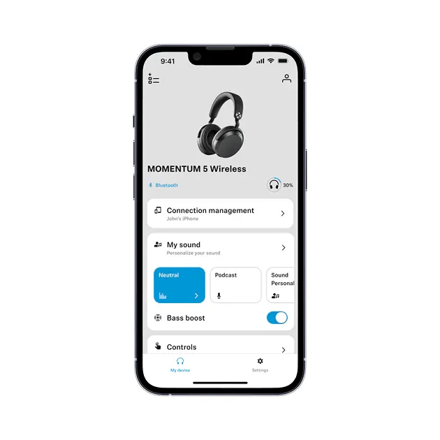ОНОВЛЕННЯ Легенди Sennheiser MOMENTUM 5 Wireless (2026) vs MOMENTUM 4 (2022) — Що Нового? 3 Sennheiser MOMENTUM 5 Wireless застосунок