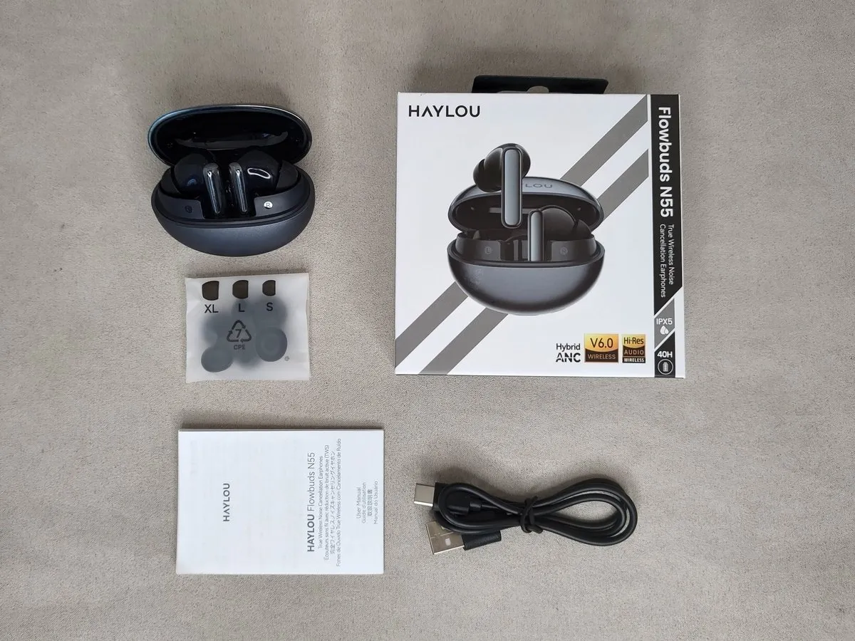 HAYLOU Flowbuds N55 - ЛУЧШИЕ TWS по ЗВУКУ до $25 45 HAYLOU Flowbuds N55 - комплектация