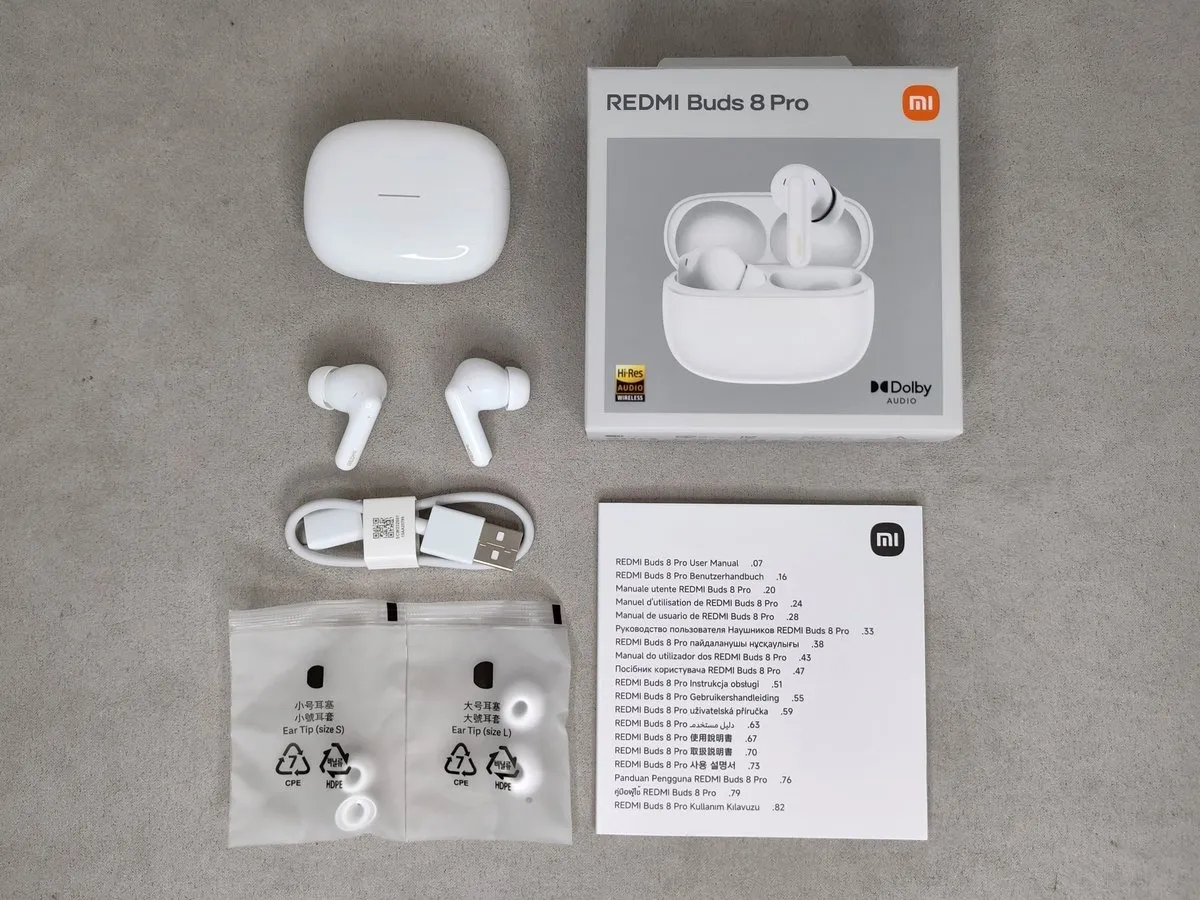 Огляд Redmi Buds 8 Pro VS Realme Buds Air 8 Pro - Порівнюємо Дві Нові Моделі 2026 46 Redmi Buds 8 Pro комплектація