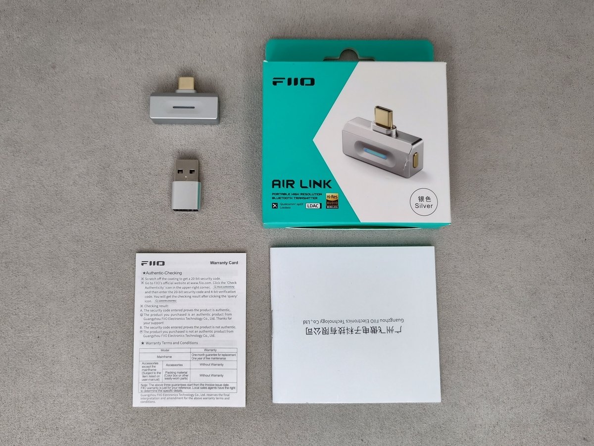 ОБЗОР FiiO Air Link - ЛУЧШИЙ Bluetooth Адаптер с LDAC и aptX 18 FiiO Air Link - комплектация