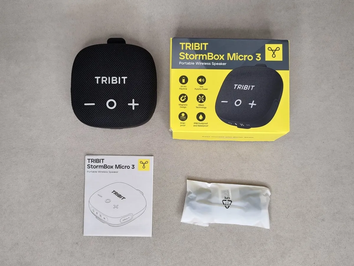 TRIBIT StormBox Micro 3 - Топовая Мини Колонка для Велосипеда и Прогулок 17 TRIBIT StormBox Micro 3 - комплектация