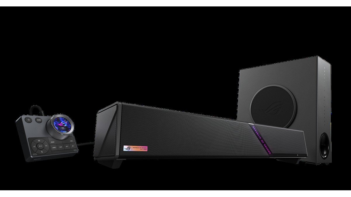 Новый ASUS ROG Gjallar (2026) — Игровой Саундбар с Dolby Atmos и Беспроводным Сабвуфером
