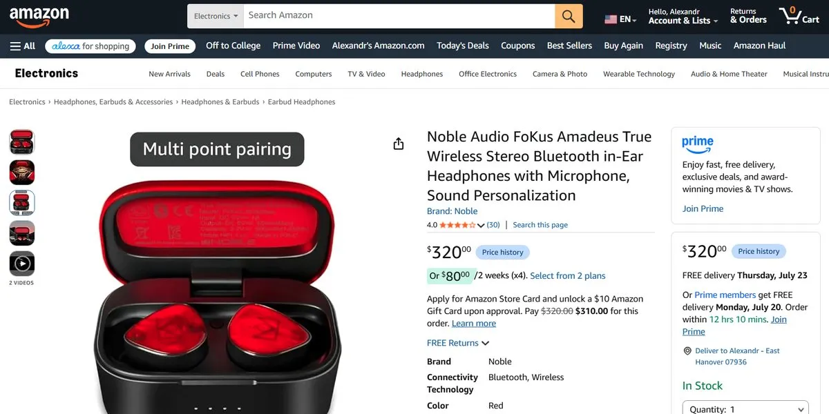 Noble Audio FoKus Amadeus (2025) - ЛУЧШИЕ Громкие Наушники с Мощным Басом 2 Noble Audio FoKus Amadeus - цена