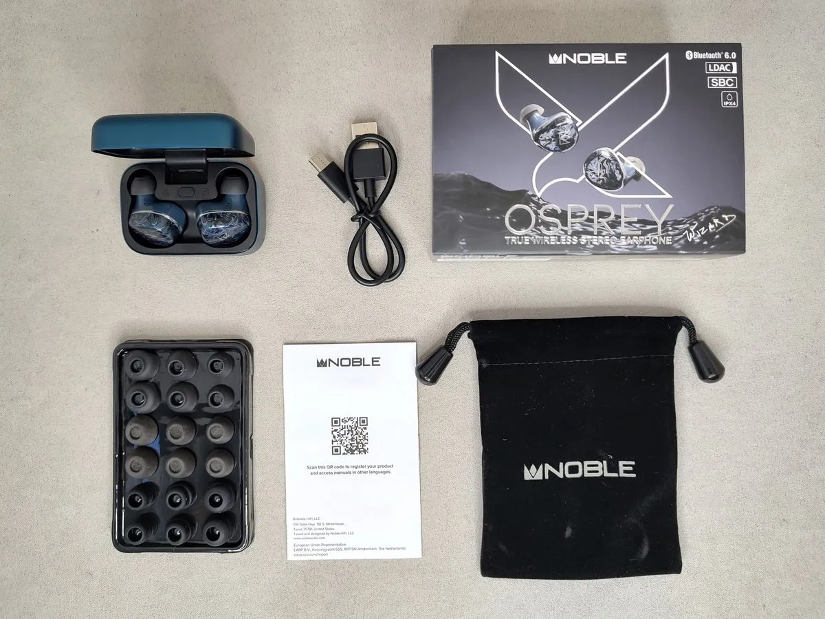 Новые Noble Audio Osprey (2026) - Премиальный Звук за $200! 18 Noble FoKus Osprey - комплектация