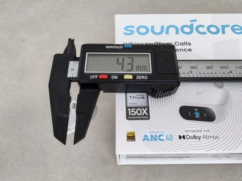 ANKER SoundCore Liberty 5 Pro - длина звуковода