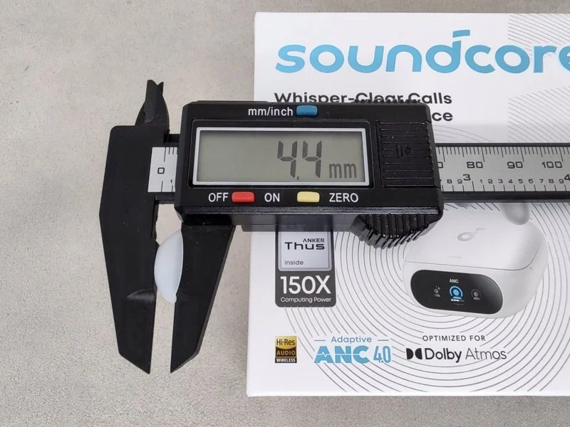 ANKER SoundCore Liberty 5 Pro - высота амбушюры.
