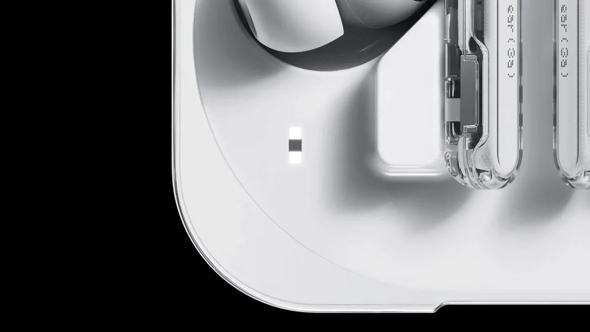 НОВЫЕ Nothing Ear ( 3a ) 2026 - с Записью Заметок и Расшифровкой в Текст 10 Nothing Ear ( 3a ) LED индикатор