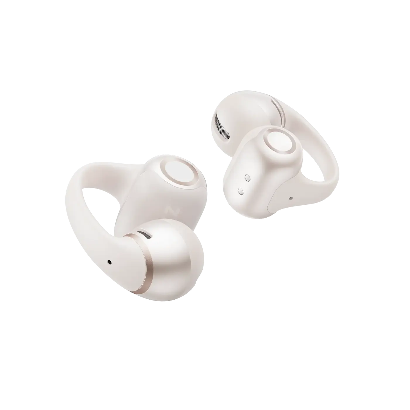 Новые Shokz OpenDots 2 (2026) — Костный Микрофон в Клипсах-Наушниках за $199.95 1 Клипсы-наушники Shokz OpenDots 2 в белом цвете