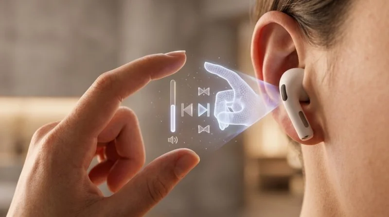 Новые AirPods 4 Pro с Камерой — Новые Наушники с Управлением Жестами (Слух) 1 airpods 4 pro koncept mychooz