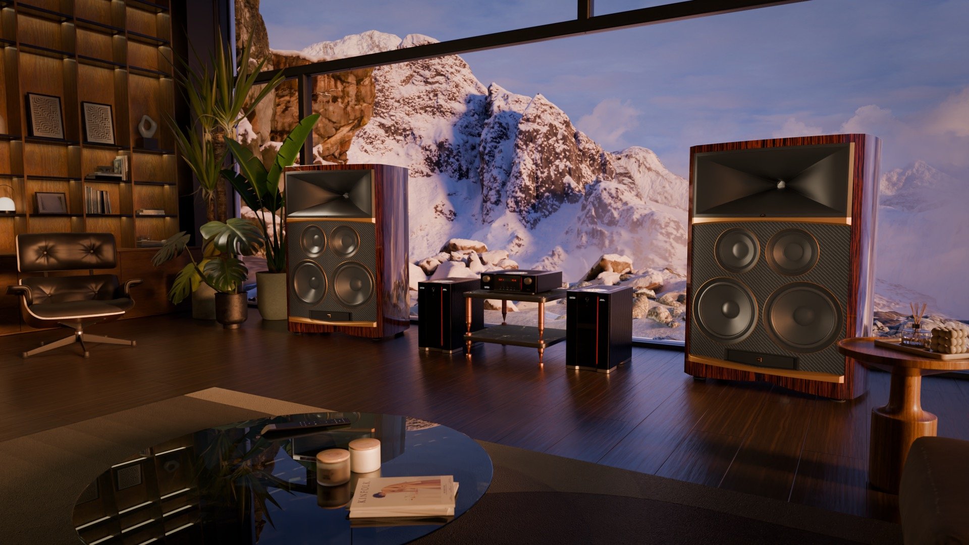 Новые JBL Summit Everest и K2 (2026) — Колонки за $159 990 к Восьмидесятилетию Бренда 1 Пара колонок JBL Summit Everest в отделке макассарским эбеном