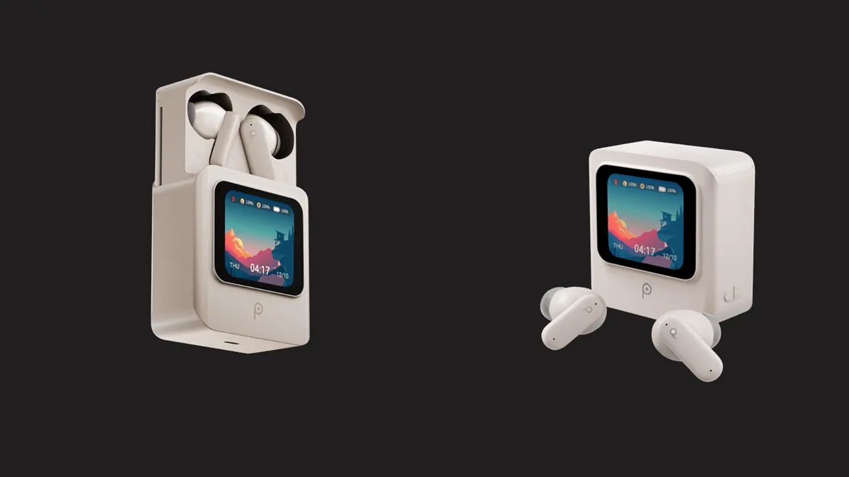 Новые Lava Probuds Xplore 25° (2026) — Экран В Кейсе, Но Без Сенсора (Цена Неизвестна) 1 Lava Probuds Xplore 25° — два вида зарядного кейса с экраном