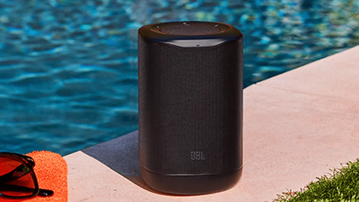 Новая JBL Cove P1 (€449,99) — Портативная Wi-Fi Колонка с Dolby Atmos и Автономностью до 14 Часов 1 JBL Cove P1, официальный кадр бренда