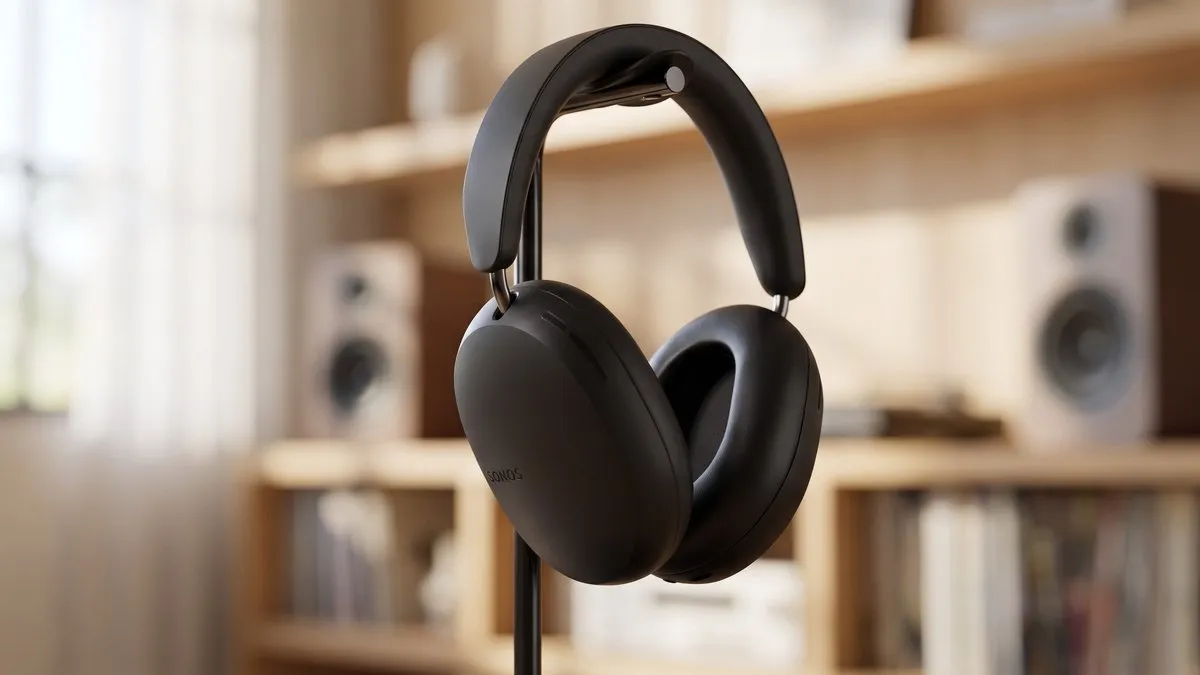 New Sonos Ace Ultra ($449) — Over-Ear Headphones with 35-Hour Battery Life 1 Sonos Ace Ultra Wireless Headphones — Headphones and Charging Case, Background Added